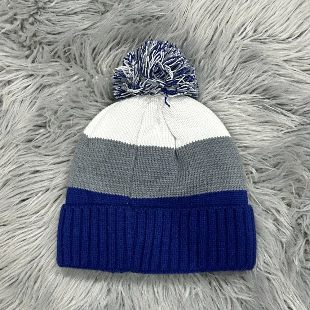 Kids Block Party Fleece Lined Pom Winter Hat‎ Size 3y+